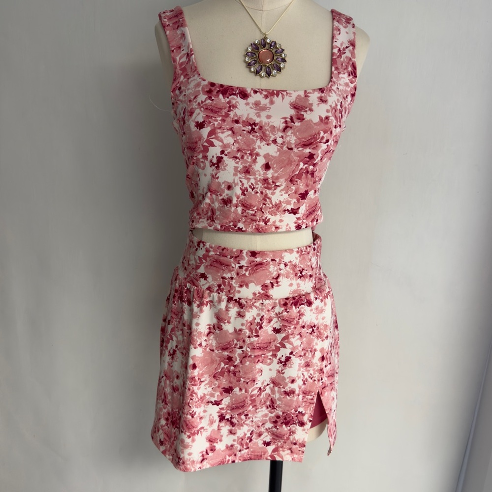 SHABBY CHIC Floral Workout Set NWOT